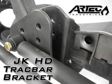 Artec Industries Track Bar Brackets JK4406 Bracket, Front, Steel, Natural, Jeep, Each thumbnail 1