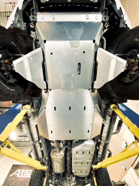Artec Industries Toyota 4Runner 5th Gen Full Skid Plate Systems TY6880 Plates, System, Front A-arm, Belly Pan, Fuel Tank, Aluminum, Natural, Toyota, Kit thumbnail 5