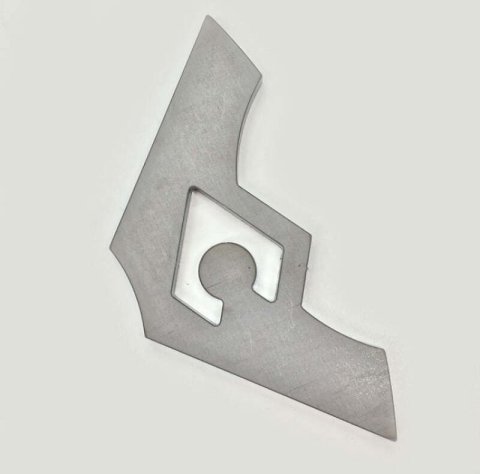 Artec Industries Gusseted Chassis Tabs GU4009 Tab, Gusseted, 90 degree, Steel, Natural, 3/16 in. Thick, Each thumbnail 3