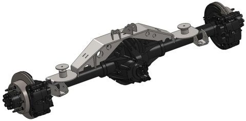 Artec Industries Chassis Tabs, Brackets and Components TJ1414 Triangulated TJ 14 bolt Swap Kit with Truss - 2.63 / OEM" thumbnail 2
