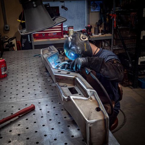 Artec Industries Nighthawk Series Bumpers for 2020 GLADIATOR - JT0001 Bumper, Series, Rear, Fabricated, 3/16 in. Thick Steel, Natural, With Sensor Holes, Hardware, Jeep, Gladiator, Each thumbnail 1