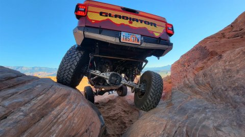 Artec industries High-Clearance Comp Rear Bumpers for 2020-2024 GLADIATOR - JT9018 Bumper, Bantam Series, High Clearance Comp, Rear, Fabricated, Steel, Black Powdercoated, Jeep, JT, Each thumbnail 1