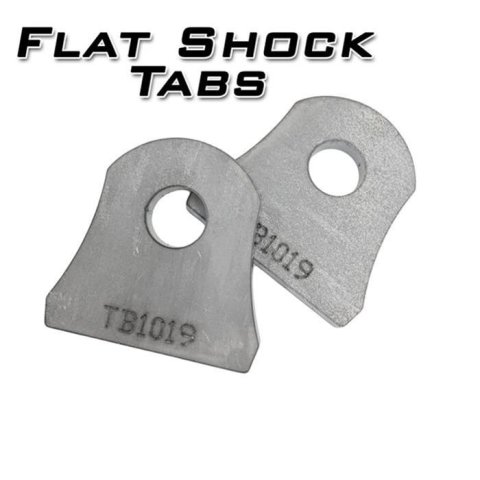 Artec Industries Shock Mount Tabs TB1018 Mounts, Tabs, Standard Type, One Capacity, Flat Design, Steel, Natural, 0.500 in. Hole, 1.625 in. Length, Rear Lower, Pair thumbnail 1