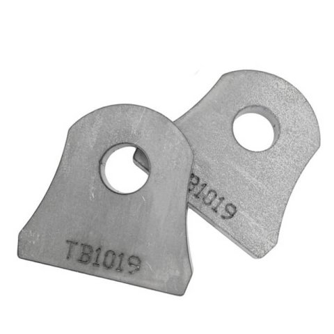 Artec Industries Shock Mount Tabs TB1018 Mounts, Tabs, Standard Type, One Capacity, Flat Design, Steel, Natural, 0.500 in. Hole, 1.625 in. Length, Rear Lower, Pair thumbnail 2