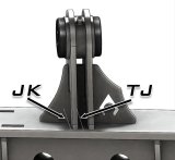 Artec Industries Chassis Tabs, Brackets and Components BR1123 Weld on UCA for Low Pro Front Truss: DAYSTAR BUSHINGS; 1/2 in hole thumbnail 1