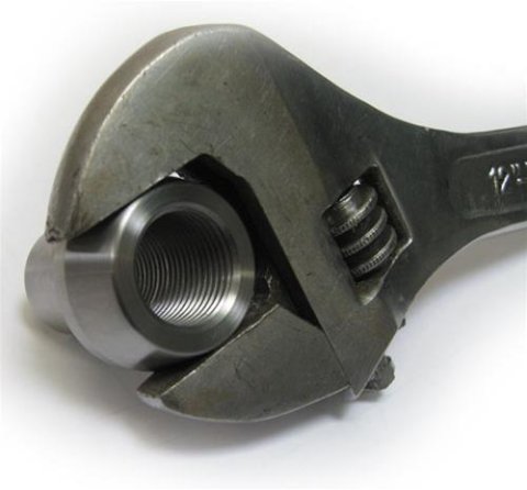 Artec Industries Chassis Tube Adapters TA1201L Adapter, Steel, 1 1/2 in. Diameter, 3/4 in.-16 LH Thread, .500 in. Wall Thickness, Smooth, Each
