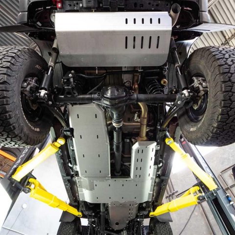 Artec Industries JLU DEF Skid Plates for 2020-2023 WRANGLER - JL4110 Plates, DEF, Aluminum, Natural, 1/4 in. Thick, Bolt-On, Jeep, Each