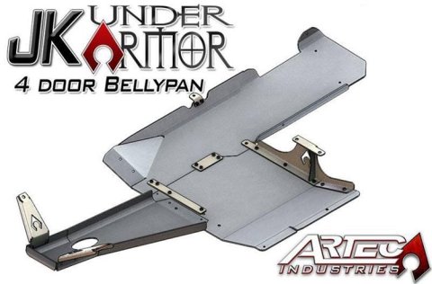 Artec Industries JK Under Armor Skid Plates JK1020 Plate, Armor, Belly Pan, Aluminum, Natural, Bolt-On, Jeep, Kit thumbnail 3