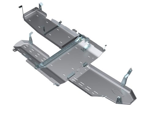 Artec Industries JLU Full Belly Pans JL4169 Skid Plate, Pan, Aluminum, Natural, Bolt-on, Jeep, 3.0L, Diesel, Kit thumbnail 1