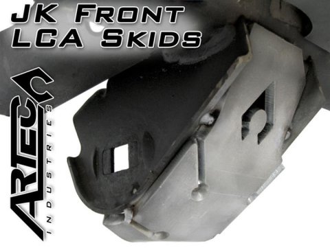 Artec Industries JK Lower Control Arm Skid Plates JK4404 Plates, location, Weld-on, Steel, Natural, 1/4 in. Thick, Jeep, Pair thumbnail 2