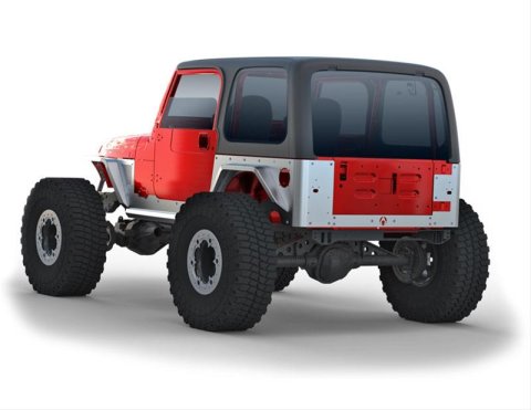 Artec Industries Body Protectors TJ2027 TJ/LJ Under Tailgate Plate ALUMINUM thumbnail 1