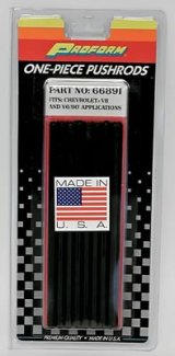 Proform Pushrods 66891C Pushrods, Chromoly, Heat-Treated, 5/16 in. Diameter, Stock Length, Chevy, Small Block, Set of 16 thumbnail 3