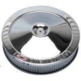 Proform GM Licensed Chevrolet Air Cleaner Kits 141-906 Filter Assembly, 14 in. Diameter, Round, Steel, Chrome, Logo, 3 in. Filter, Each thumbnail 2
