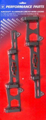 Proform GM Licensed Chevrolet Linear Wire Looms 141-714 Ignition and Separators, Looms, Clamp-in, Nylon, Black, Steel Brackets, 7mm, 8mm, Chevy, Small Block,Pair thumbnail 2