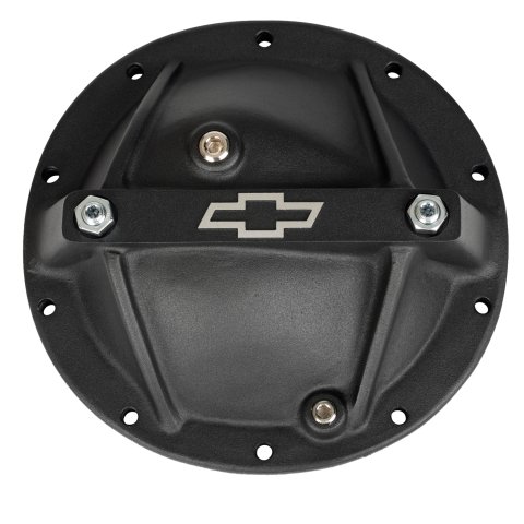 Proform Chevy Bowtie 10 Bolt GM 8.2/8.5 Inch Differential Cover 141-696 Cover, Aluminum, Black Crinkle, Logo, GM, 8.2 in., 8.5 in., 10-Bolt, Each thumbnail 2