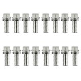 Proform Self-Locking Wedge Header Bolts 66823 Fasteners, Bolts, Hex Head, Steel, Nickel Plated, 3/8 in.-16 Thread Size, 0.750 in. Underhead Length, Set of 16 thumbnail 7