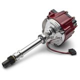 Proform GM Licensed Distributors 141-685 Distributor, Licensed, HEI, Cast Aluminum, Polished, Red Cap, Melonized Gear, Chevy, Small Block, Big Block, Each thumbnail 3