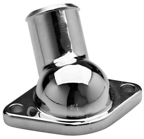 Proform Aluminum Water Necks 66209 Neck, Aluminum, Chrome Plated, O-Ring, 45 Degree, Chevy, Small Block, Each