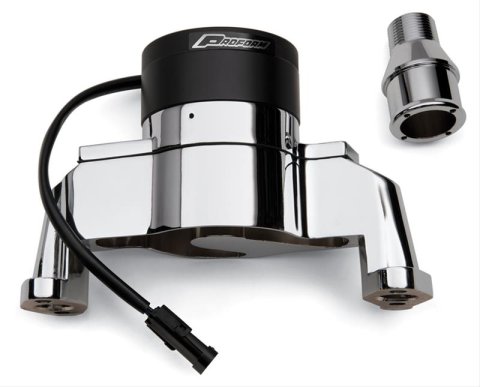 Proform Electric Water Pumps 66225P Pump, Electric, 35 gpm, Die-Cast Aluminum, Polished, Chevy Small Block, Each