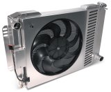 Proform Slim-Fit Radiator Systems 69695.1 Radiators, Systems, Crossflow, Aluminum, Natural, Single Fan, Aluminum Shroud, Dodge, Plymouth, Kit thumbnail 3