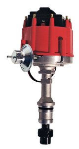 Proform Street/Strip HEI Distributors 66955 Distributor, Street/Strip, Magnetic, Vacuum, Mechanical Advance, Red Cap, Oldsmobile, 260-455, Each thumbnail 2