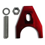Proform Distributor Hold-Down Clamps 66987 Clamp, Aluminum, Anodized Red, Stud Mount, Chevy, Small/Big Block/GM V6, Each thumbnail 1