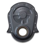 Proform Chevy Bowtie Timing Chain Covers 141-221 Cover, 1-Piece, Steel, Gray, Chevrolet, Big Block, Each thumbnail 2