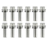 Proform Self-Locking Wedge Header Bolts 66827 Fasteners, Bolts, Hex Head, Steel, Nickel Plated, 3/8 in. NPT Thread Size, 0.750 in. Underhead Length, Set of 12 thumbnail 7