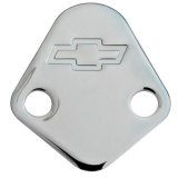Proform Fuel Pump Block-Off Plates for Chevrolet 141-211 Plate, Steel, Chrome Plated, Chevy, Big Block, Each thumbnail 1