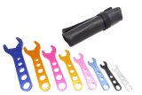 Proform AN Hose End Wrench Kits 66978 Kit, 8-Piece, Aluminum, Anodized, -3 through -20 AN, Storage Pouch, Kit thumbnail 2