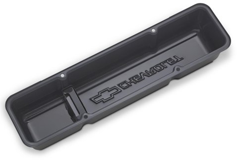 Proform Stamped Steel Chevrolet Valve Covers 141-881 Covers, Steel, Shark Gray, Bowtie Logo, Chevy, Small Block, Pair