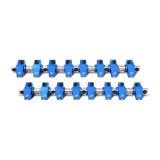 Proform Extruded Aluminum Shaft Mount Roller Rocker Arms 69468 Arms, Arms, 1.6 Ratio, Aluminum, Blue Anodized, Chrysler, Dodge, Plymouth, Big Block, Set of 16 thumbnail 5