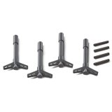 Proform Mopar Licensed Valve Cover Fasteners 440-886 Wing Nuts, Shark Gray, Recessed Omega "M" Emblem on Top, Set of 4 thumbnail 4