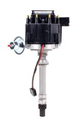 Proform GM Licensed Distributors 141-682 Distributor, HEI, Vacuum, Mechanical Advance, Coil, Steel Gear, Black Cap, Licensed, Chevy, V-8, Each thumbnail 2