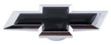 Proform Air Cleaner Wing Nuts 141-338 Filter Assembly Nut, Chevy Bowtie, 1/4-20 in. and 5/16-18 in., Aluminum, Chrome/Black, Each thumbnail 2