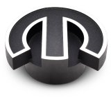 Proform Air Cleaner Wing Nuts 440-339 Nut, Black Crinkle, Deluxe Mopar Omega Logo, Each thumbnail 1