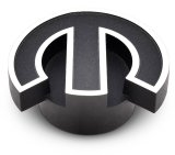 Proform Air Cleaner Wing Nuts 440-339 Nut, Black Crinkle, Deluxe Mopar Omega Logo, Each thumbnail 2