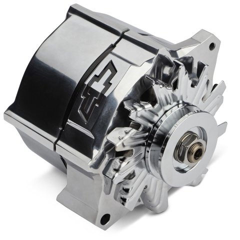 Proform Slant Edge Alternators 141-156 and Generators, Alternator, GM 10SI Case, Polished, 12V, 100 amp, 1-wire Hook-up, V-Belt, GM, Small Block, Big Block, Each