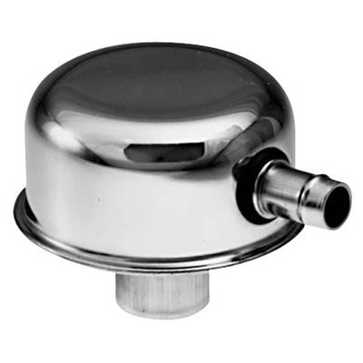 Proform Air Breather Caps for Chevrolet 66017 Valve Cover Breather, PVC Tube, Push-On, Round, Steel, Chrome, Plain, Each