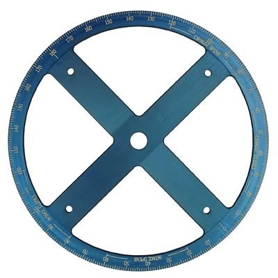 Proform Professional Billet Aluminum Degree Wheels 67490 Wheel, Aluminum, Blue, 16 in. Diameter, Each