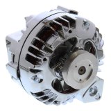 Proform Alternators 440-472 Alternator, Chrysler Square Back, Chrome, 110 amps, Internal Regulator, Blue Mopar Emblem, Chrysler, Dodge, Plymouth, Each thumbnail 2