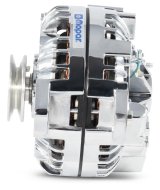 Proform Alternators 440-472 Alternator, Chrysler Square Back, Chrome, 110 amps, Internal Regulator, Blue Mopar Emblem, Chrysler, Dodge, Plymouth, Each thumbnail 7