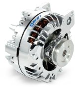 Proform Alternators 440-472 Alternator, Chrysler Square Back, Chrome, 110 amps, Internal Regulator, Blue Mopar Emblem, Chrysler, Dodge, Plymouth, Each thumbnail 8
