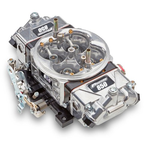 Proform Race Series 850 CFM 4-Barrel Carburetor 67201-SC Carburetor, Gasoline, Series, Supercharger, Universal, cfm, 4-Barrel, Dual Inlet, Tumble Polished, Each thumbnail 1