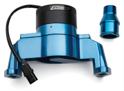 Proform Electric Water Pumps 66225B Pump, Electric, 35 gpm, Die-Cast Aluminum, Blue Powdercoated, Chevy, Small Block, Each thumbnail 1