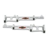 Proform GM Licensed Chevrolet Linear Wire Looms 141-639 Ignition Loom/Separator, Horizontal, Bowtie, Aluminum, Chrome, 7-8mm, Chevy, Big Block, Pair thumbnail 1