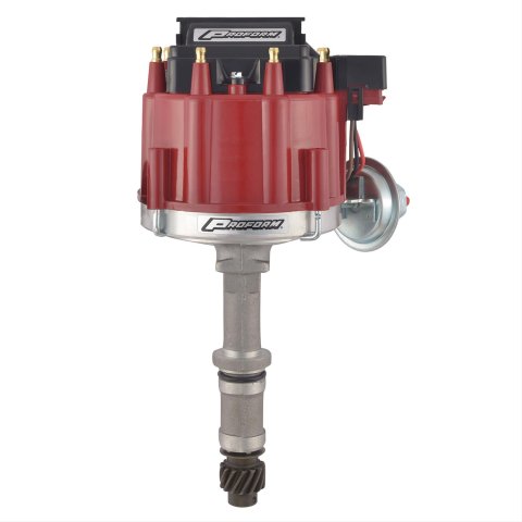 Proform Street/Strip HEI Distributors 67088 Distributor, Street/Strip, Magnetic Pickup, Mechanical, Vacuum Advance, Red Cap, Buick, 215, 300, 340, 350