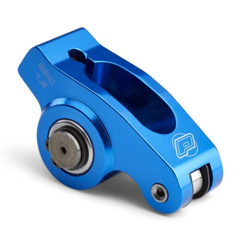 Proform Super-Street Roller Rocker Arms 66915C Arms, Stud Mount, Self-Aligning, Full Roller, Aluminum, 1.6 Ratio, Fits 3/8 in. Stud, Chevy, Small Block thumbnail 3