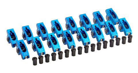 Proform Super-Street Roller Rocker Arms 66915C Arms, Stud Mount, Self-Aligning, Full Roller, Aluminum, 1.6 Ratio, Fits 3/8 in. Stud, Chevy, Small Block thumbnail 7
