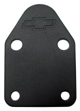 Proform Fuel Pump Block-Off Plates for Chevrolet 141-212 Plate, Steel, Black Powdercoated, Chevy, Small Block, Each thumbnail 1